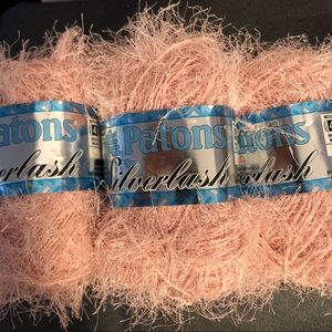 Patons Silverlash yarn rose quartz lot 12 skeins